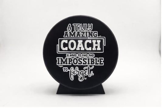 Thank you Coach, Hockey Coach Gift, Coach Gift, Engraved Puck, Coach Thank you. Hockey Puck, Hockey Puck Engraved, Hockey Coach Thank you