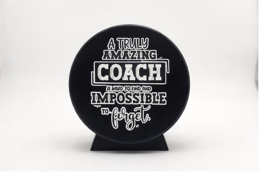 Thank you Coach, Hockey Coach Gift, Coach Gift, Engraved Puck, Coach Thank you. Hockey Puck, Hockey Puck Engraved, Hockey Coach Thank you
