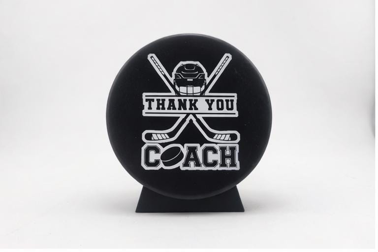 Thank you Coach, Hockey Coach Gift, Coach Gift, Engraved Puck, Coach Thank you. Hockey Puck, Hockey Puck Engraved, Hockey Coach Thank you