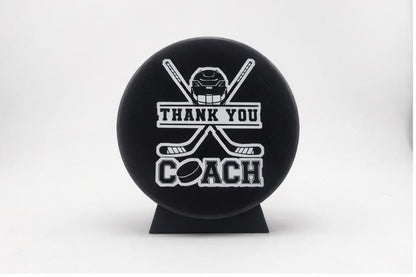 Thank you Coach, Hockey Coach Gift, Coach Gift, Engraved Puck, Coach Thank you. Hockey Puck, Hockey Puck Engraved, Hockey Coach Thank you