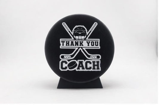 Thank you Coach, Hockey Coach Gift, Coach Gift, Engraved Puck, Coach Thank you. Hockey Puck, Hockey Puck Engraved, Hockey Coach Thank you