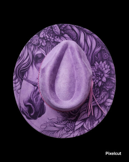 Engraved Cowgirl Hat, Rustic Wedding, Horse Cowgirl, Cowgirl Hat, Cowboy Hat, Horse Gift