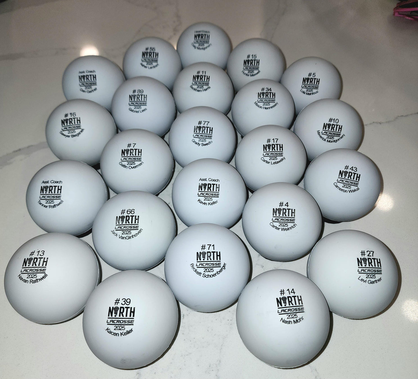 Custom Engraved Lacrosse Ball | Paint Filled | MVP & Team Gift | Pucks Canada