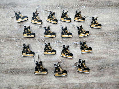 Custom Skate Bag Tag & Keychain | Hockey & Ringette Gift | Pucks Canada