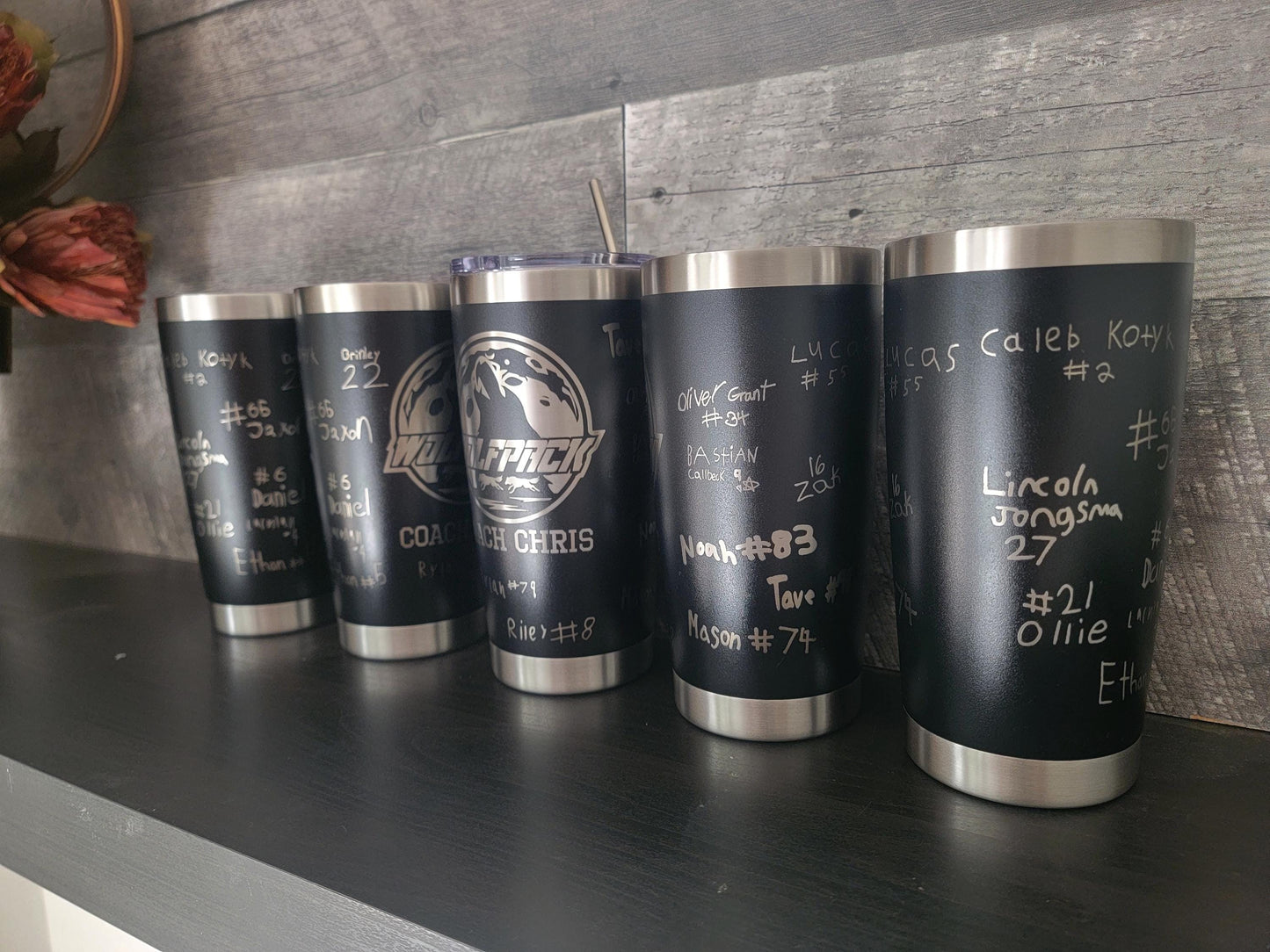 Thank you Coach Engraved Tumbler, Thank you Manager, Signed, Signature cup, engraved rambler, coach gifts, kids player signatures, custom