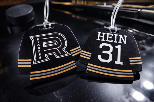 Custom Jersey Logo Bag Tag & Keychain | Hockey & Football & Ringette | Pucks Canada
