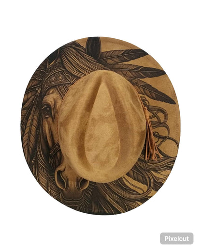Engraved Cowgirl Hat, Rustic Wedding, Horse Cowgirl, Cowgirl Hat, Cowboy Hat, Horse Gift