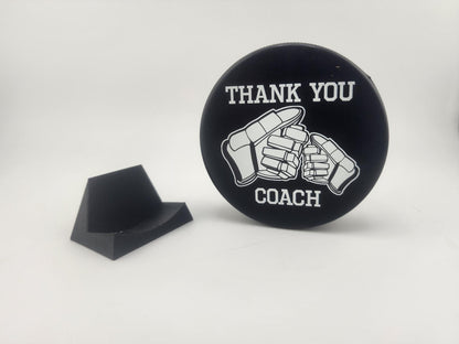 Thank you Coach, Hockey Coach Gift, Coach Gift, Engraved Puck, Coach Thank you. Hockey Puck, Hockey Puck Engraved, Hockey Coach Thank you