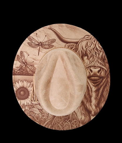 Engraved Cowgirl Hat, Rustic Wedding, Horse Cowgirl, Cowgirl Hat, Cowboy Hat, Horse Gift