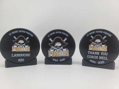 Custom UV-Printed Hockey Puck | Personalized Team Gift & Keepsake | Pucks Canada