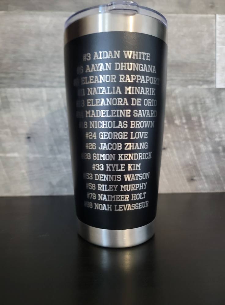 Thank you Coach Engraved Tumbler, Thank you Manager, Signed, Signature cup, engraved rambler, coach gifts, kids player signatures, custom