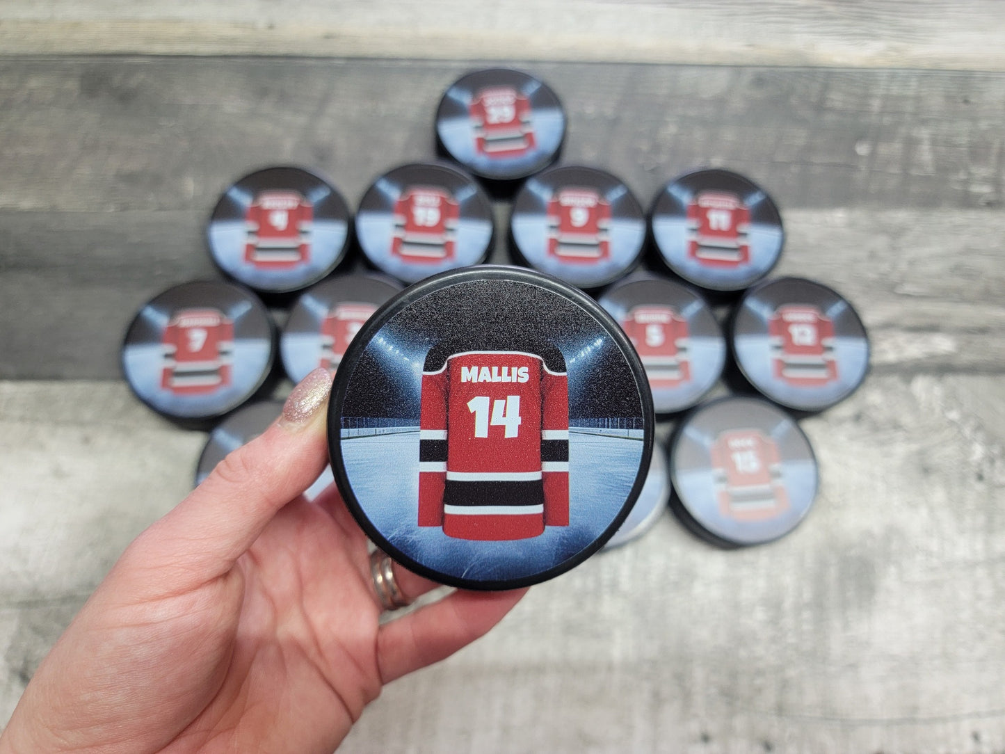 BULK/WHOLESALE Color Printed Hockey Pucks