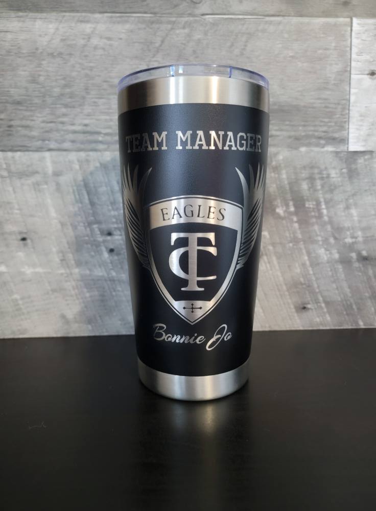 Thank you Coach Engraved Tumbler, Thank you Manager, Signed, Signature cup, engraved rambler, coach gifts, kids player signatures, custom
