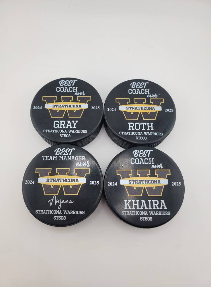 BULK/WHOLESALE Color Printed Hockey Pucks
