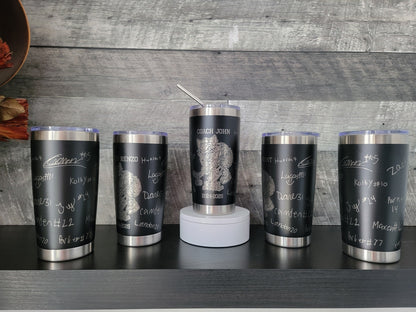 Thank you Coach Engraved Tumbler, Thank you Manager, Signed, Signature cup, engraved rambler, coach gifts, kids player signatures, custom
