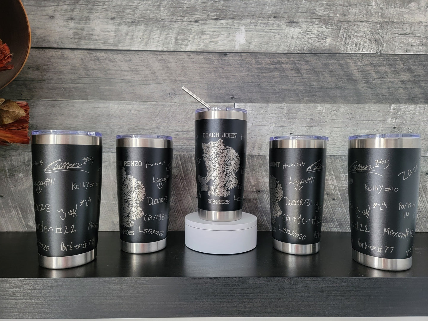 Thank you Coach Engraved Tumbler, Thank you Manager, Signed, Signature cup, engraved rambler, coach gifts, kids player signatures, custom