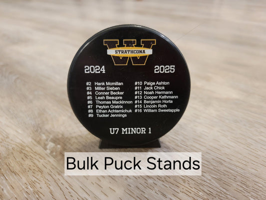Hockey Puck Stand Display Bulk Wholesale Any Color