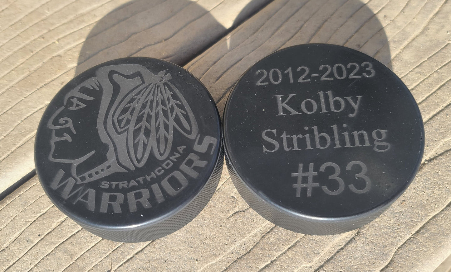 Custom Engraved Hockey Puck