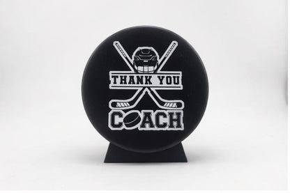 Thank you Coach, Hockey Coach Gift, Coach Gift, Engraved Puck, Coach Thank you. Hockey Puck, Hockey Puck Engraved, Hockey Coach Thank you