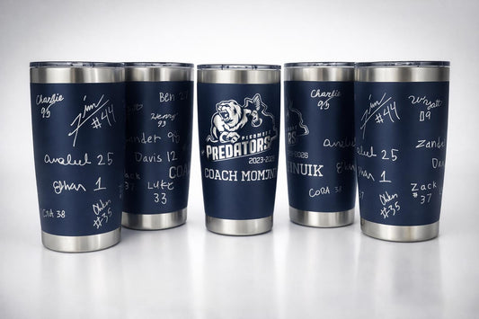 Thank you Coach Engraved Tumbler, Thank you Manager, Signed, Signature cup, engraved rambler, coach gifts, kids player signatures, custom