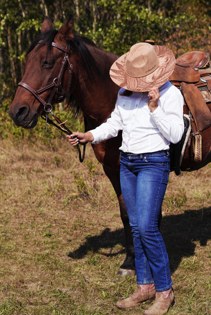 Feather Horse Engraved Cowgirl Hat, Indian Feathers, Rustic Wedding, Horse Cowgirl, Cowgirl Hat