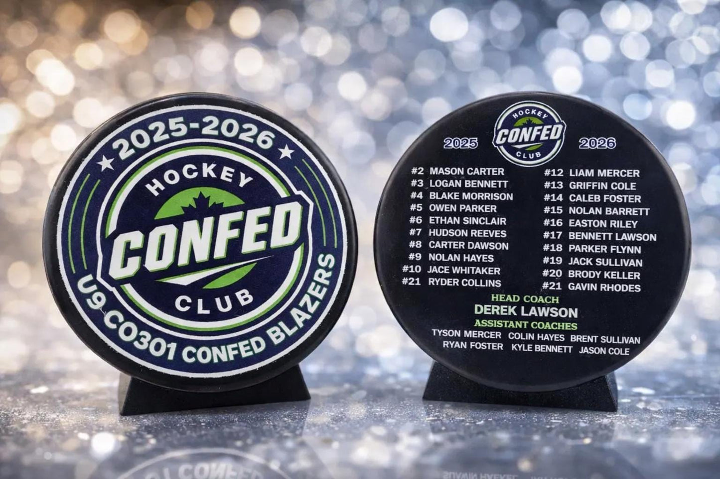 Custom UV-Printed Hockey Puck | Personalized Team Gift & Keepsake | Pucks Canada