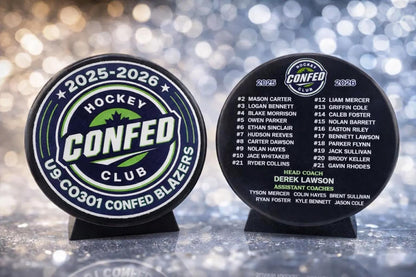 Custom UV-Printed Hockey Puck | Personalized Team Gift & Keepsake | Pucks Canada