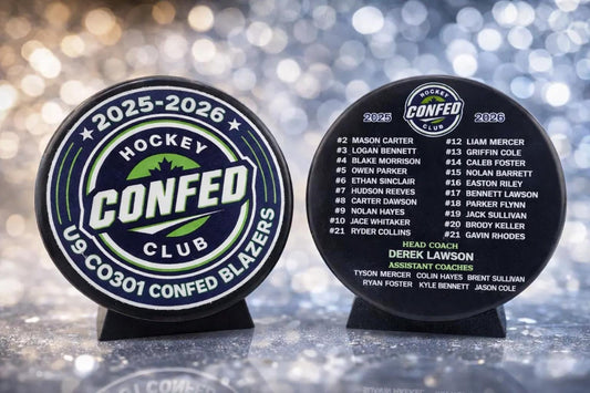 Custom UV-Printed Hockey Puck | Personalized Team Gift & Keepsake | Pucks Canada