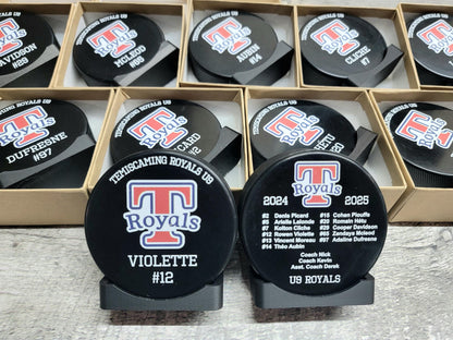 Custom UV-Printed Hockey Puck | Personalized Team Gift & Keepsake | Pucks Canada
