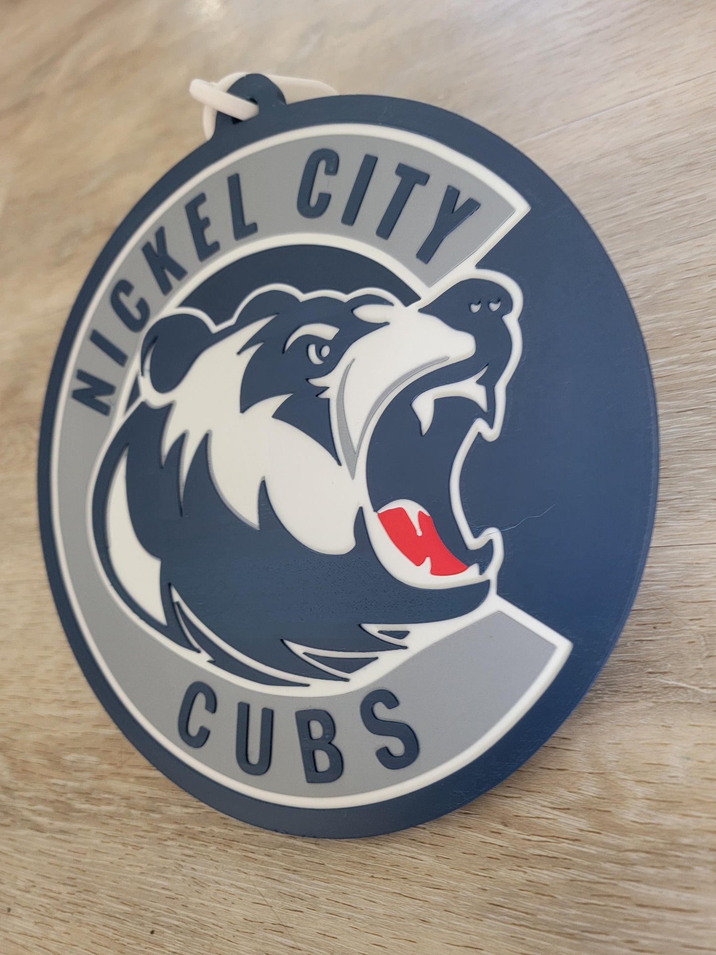 BIG CHAIN Sports logo Necklace, Turn over chain, player of the game, MVP, customizable, large sports necklace,