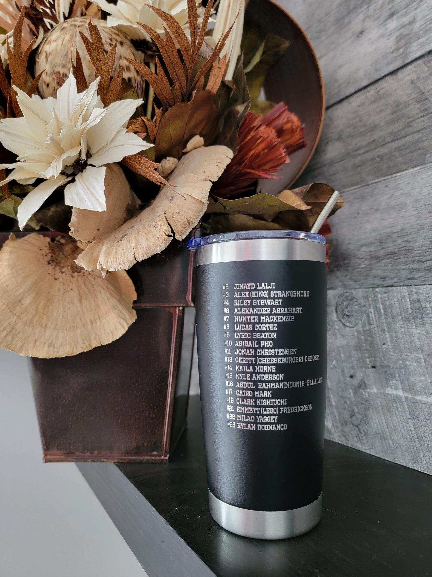 Thank you Coach Engraved Tumbler, Thank you Manager, Signed, Signature cup, engraved rambler, coach gifts, kids player signatures, custom