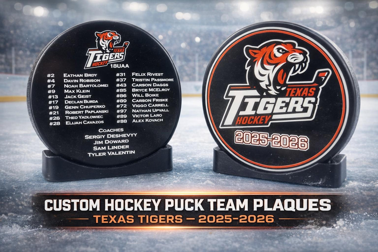 Custom UV-Printed Hockey Puck | Personalized Team Gift & Keepsake | Pucks Canada