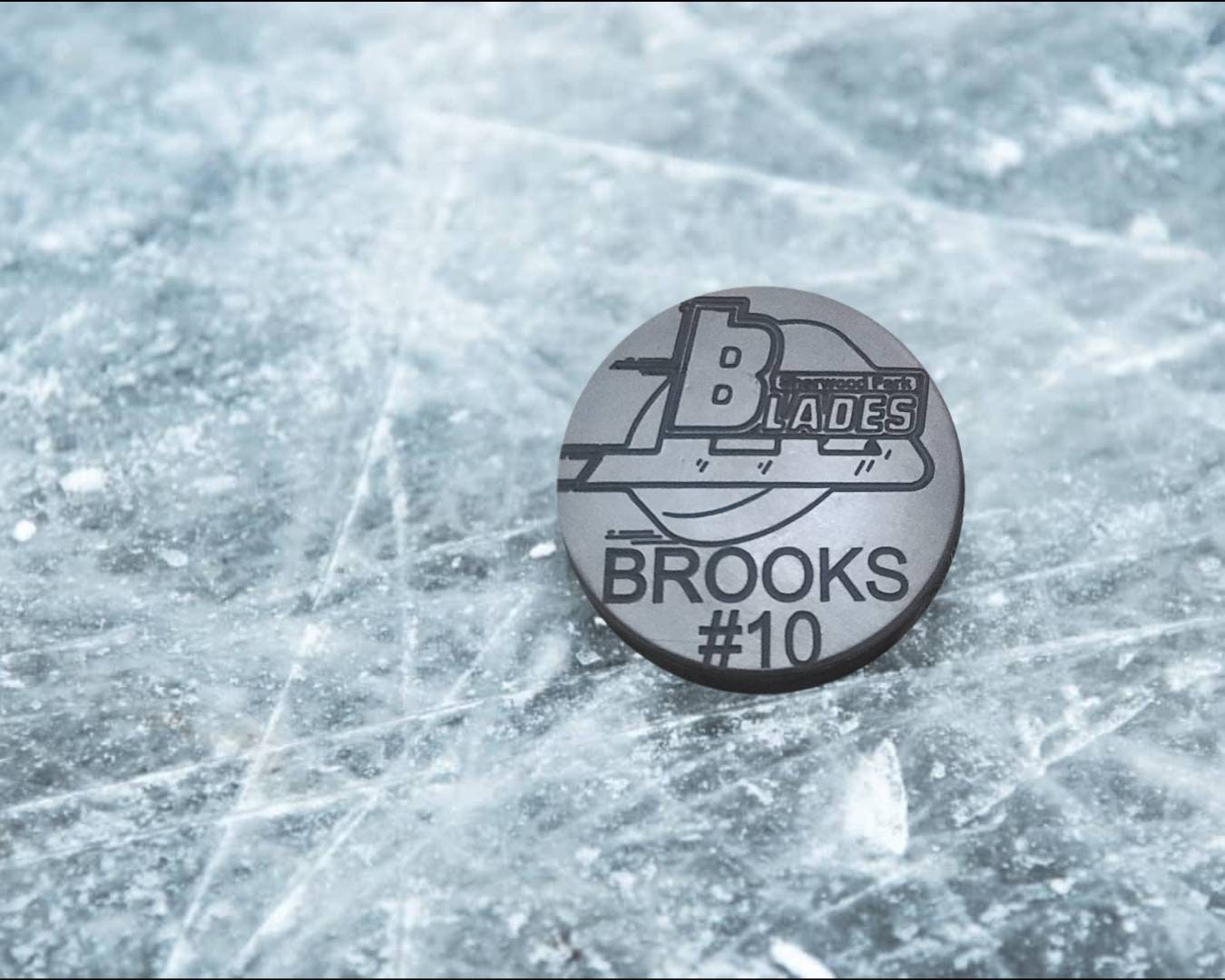 Customizable Engraved Hockey puck for coaches, teams, players