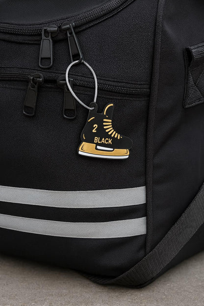 Custom Skate Bag Tag & Keychain | Hockey & Ringette Gift | Pucks Canada