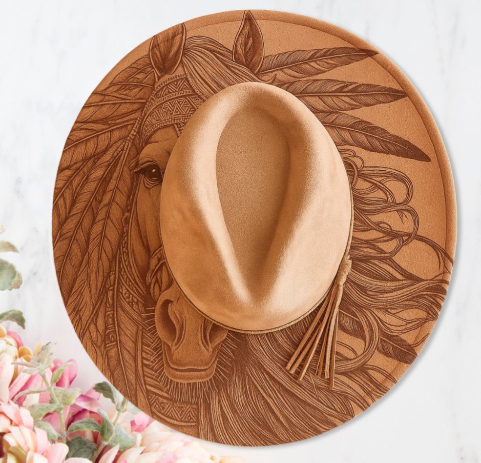Custom Engraved Cowboy Cowgirl Hat