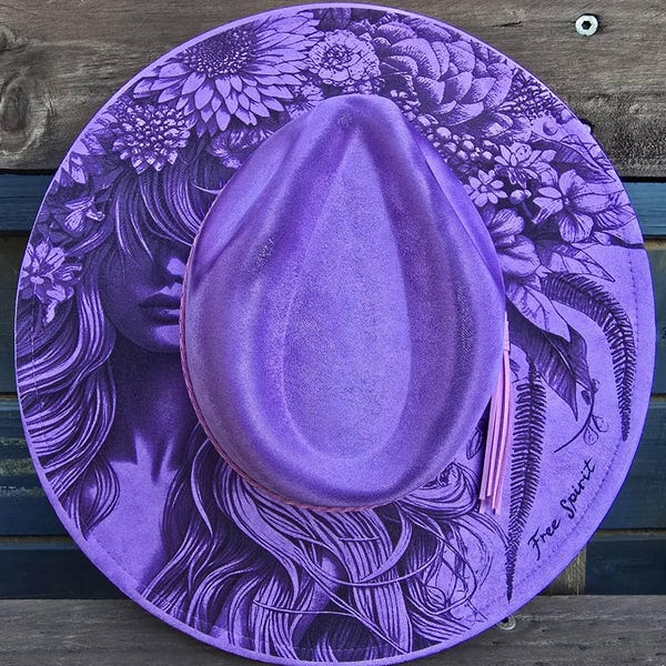 Custom Engraved Cowboy Cowgirl Hat