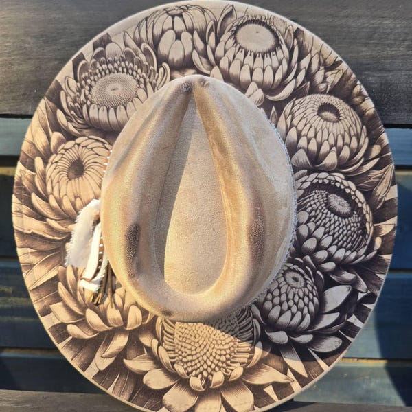 Custom Engraved Cowboy Cowgirl Hat
