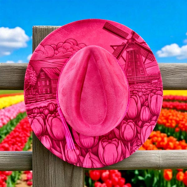 Custom Engraved Cowboy Cowgirl Hat